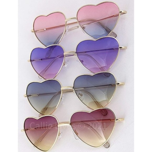 Callie Lives Accessories - Callie Eye Heart Love: Colorful Ombré Lens Sunnies